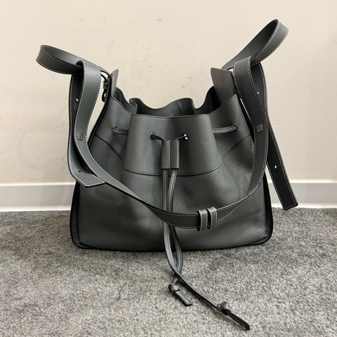 LOEWE羅意威 霧霾藍 藍灰色Hammock吊床包
