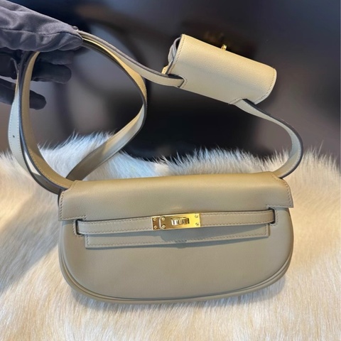 Hermes Kelly moove 馬爾法米 金扣 w刻 SWIFT皮
