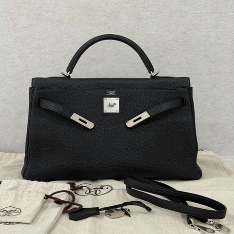 有票✨ Hermes Kelly 32 黑銀 Togo A刻