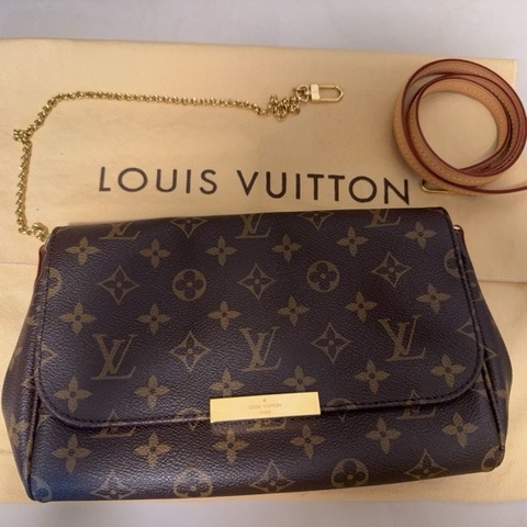 LOUIS VUITTON FAVORITE MM 經典花紋鍊條肩背包