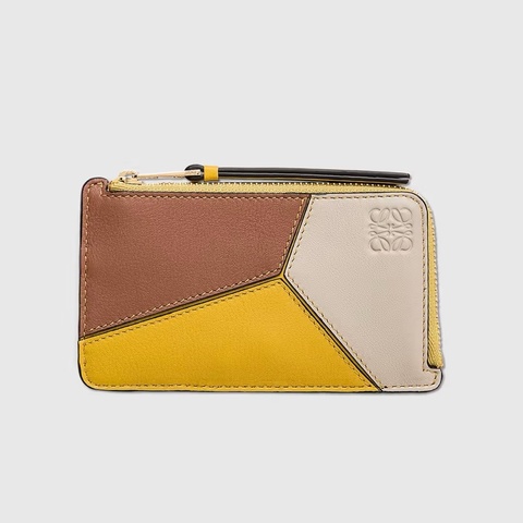 914intheair 精品代購『全新現貨』Loewe puzzle 卡夾 拼色 一字零錢包 鑰匙包