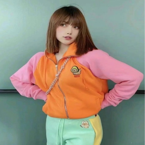 GUCCI✨ KAWAII聯名連帽可愛撞色外套 #M