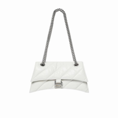 Balenciaga 女士 CRUSH 小號鏈條單肩包均碼碼常規、25 X 8 X 15 CM