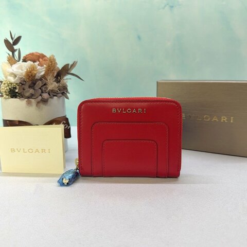 BVLGARI Serpenti蛇頭拉鍊零錢包