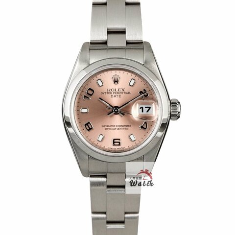 【大眾名錶】ROLEX 勞力士79160 Datejust 蠔式女錶 香檳粉色面盤 阿拉伯數字時標 底蓋原廠貼紙 錶徑26mm 2235自動機芯 B1392