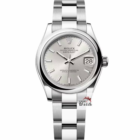 【大眾名錶】ROLEX 勞力士 278240 Datejust 2021/04全配件 新款中型錶 銀色面盤 螢光時標 錶徑31mm 自動上鍊 B1393