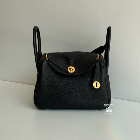 閒置新🆕 Hermès 愛馬仕 Lindy 26 黑色金釦