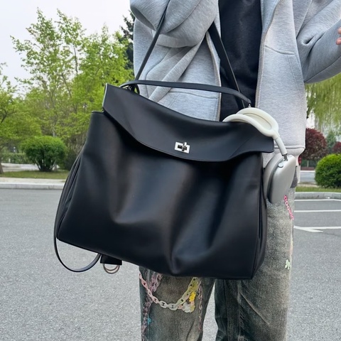 ✨Balenciaga巴黎世家｜25新款Rodeo messenger郵差黑銀大號｜98新