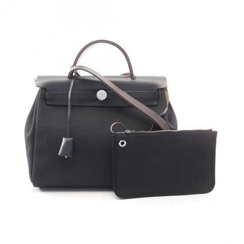 愛馬仕 Herbag Zip PM 單肩手提包 Y H079093CKAW Toile Military 獵裝 BK SHW