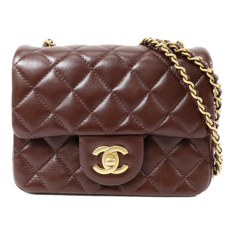 CHANEL 羊皮皮革Classic 17鏈帶手挽肩背兩用袋