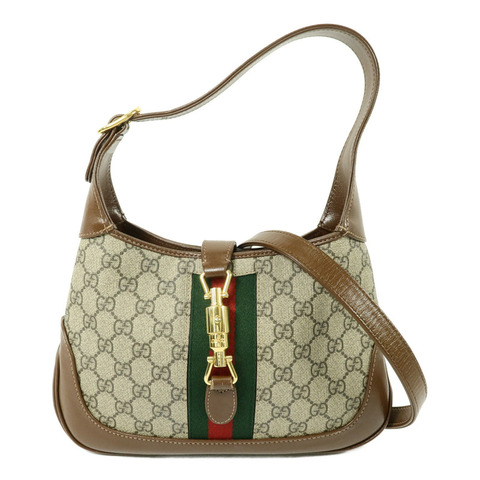 GUCCI 塗層帆布Jackie 1961 Small手挽肩背兩用袋