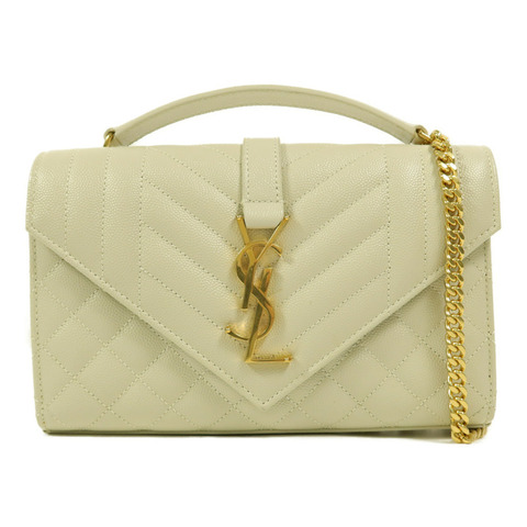SAINT LAURENT 牛皮皮革Envelope Small鏈帶肩背袋