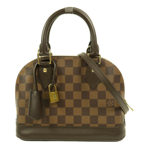 LOUIS VUITTON Damier Ebene Alma BB手挽肩背兩用袋
