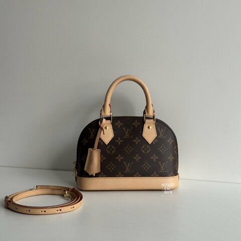 99新🆕 Louis Vuitton 路易威登 Alma BB 老花貝殼包