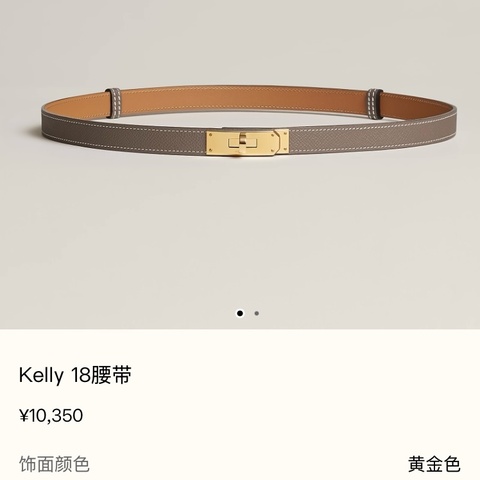 HERMES KELLY 18 ETOUPE /(大象灰金扣）