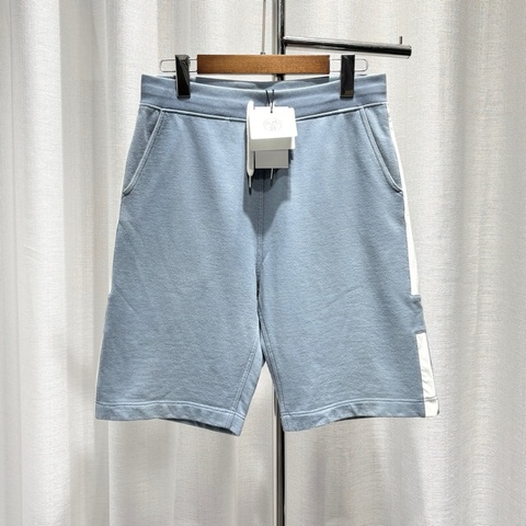 Hermes 愛馬仕 短褲shorts 撞色拼接條  藍灰色