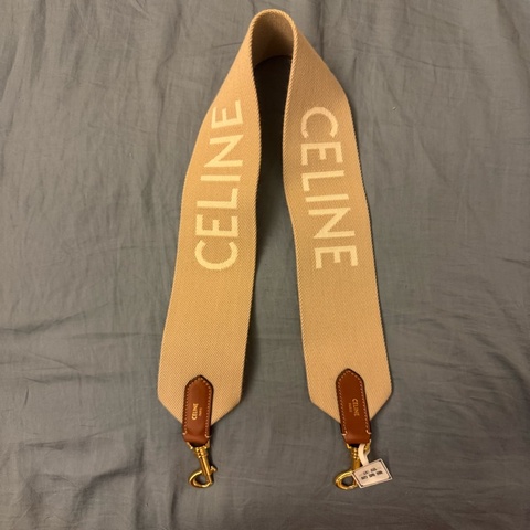 Celine 淡棕色 肩背帶 淺啡色背帶