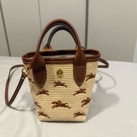 Longchamp 刺編織迷你包