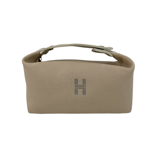 ☆ HERMES 愛馬仕 Beige Canvas Bride A Brac PM Handbag 淺褐色帆布手挽袋-267012124