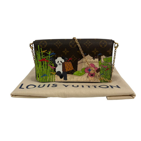 △ LOUIS VUITTON 路易·威登 Brown Coated Canvas Monogram Vivienne Pochette Felice Chain Wallet 啡色塗層帆布經典老花鏈條銀包 M80992-267011854