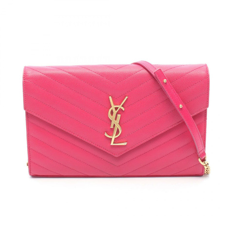 SAINT LAURENT PARIS Cassandra 經典款單肩斜背包 377828 皮革 二手