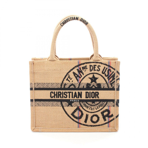 Christian Dior BOOK TOTE 小號 Union 手提包 M1296ZGSB 黃麻米色 多色