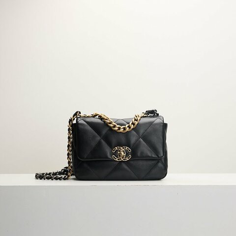 二手Chanel 19bag 小號黑金