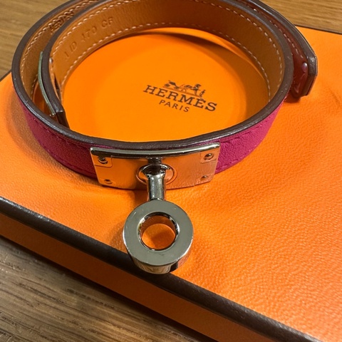 Hermes Kelly leather bracelet
