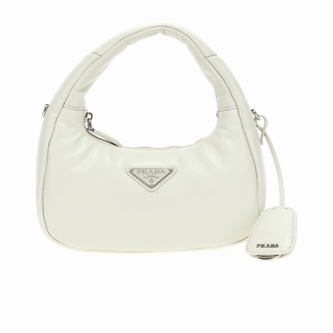 Prada 女士 迷你Soft徽標單肩包均碼碼MINI、21cm*6.5cm*12.5cm