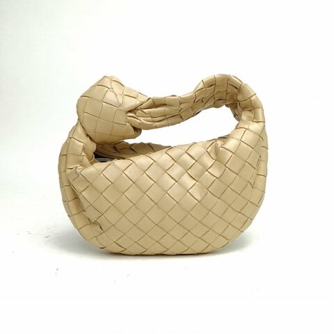 BOTTEGA VENETA Jodiemini卡其色羊皮肩背包