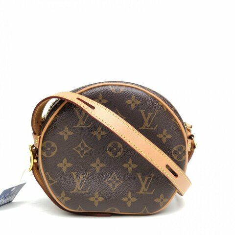 LOUIS VUITTON BOITECHAPEAU軟圓餅小號17老花PVC肩背包