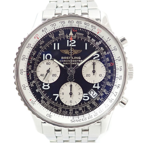 百年靈 Navitimer 男士自動腕錶 SS A23322 自動上鍊