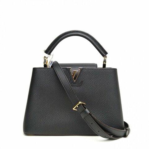 LOUIS VUITTON CapucinesBB黑色牛皮金扣2020肩背包