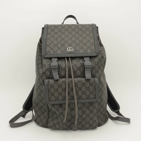 Gucci Ophidia系列大號GG背包深灰色後背包