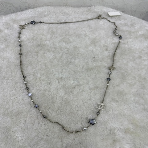 CHANEL SAUTOIR NECKLACE BLUE/