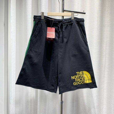 Gucci 古馳×The North 北面聯名 紅綠條紋短褲shorts