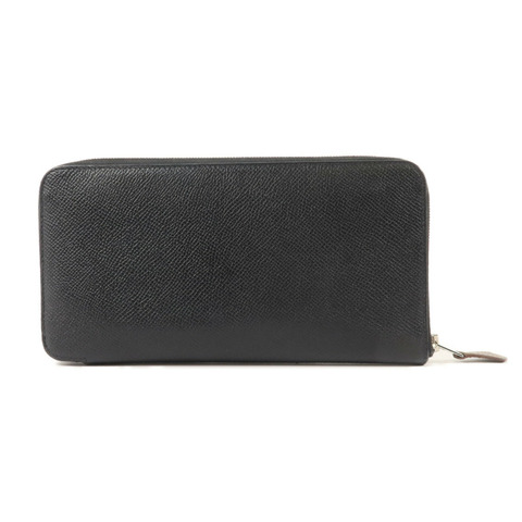 HERMES Epsom皮革Silk In Classique Long Wallet長錢包Noir