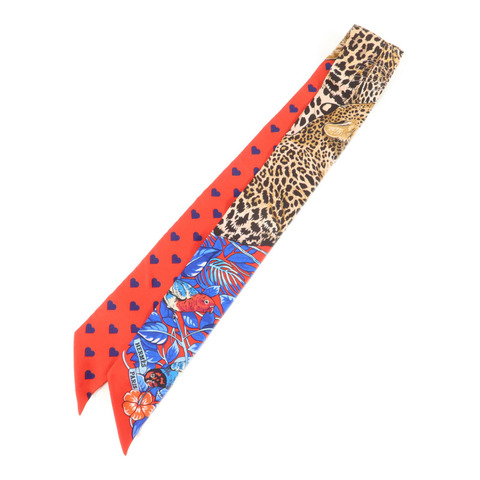 HERMES 絲質Jungle Love Love Twilly絲巾