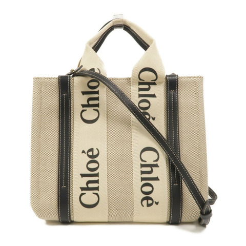 Chloe 帆布Small Woody Tote手挽肩背兩用袋