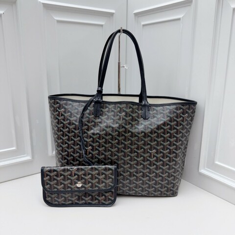 Goyard SaintLouis PM 黑色 tote 購物袋