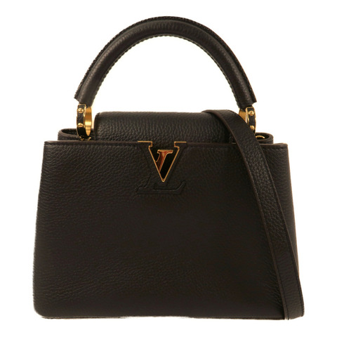 LOUIS VUITTON Taurillon Capucines BB手挽肩背兩用袋