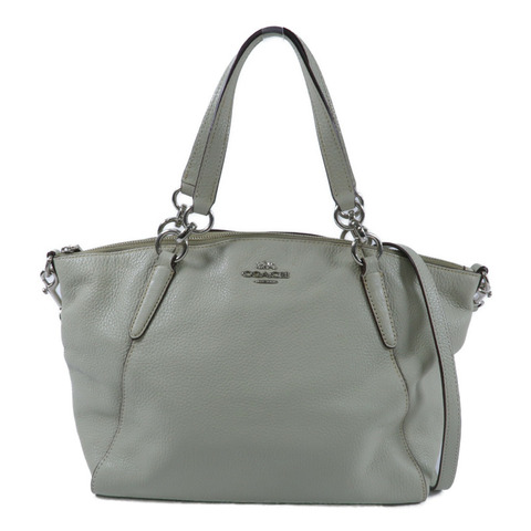 COACH 牛皮皮革2 Way Shoulder手挽肩背兩用袋