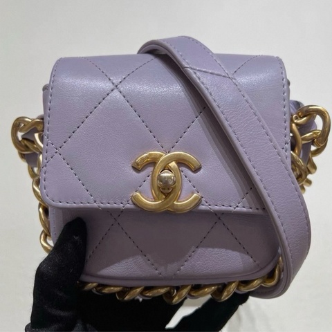 (閒置近新）CHANEL Mini Flap Bag with Chunky Chain 斜揹包
