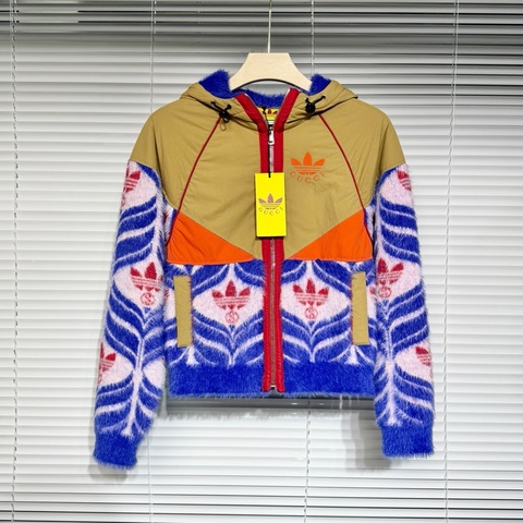 GUCCI 古馳 Adidas聯名款 jacket夾克 外套 S碼 刺繡logo
