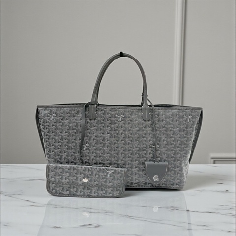 莉亞精品♡  Goyard 托特包 灰色 二手美包