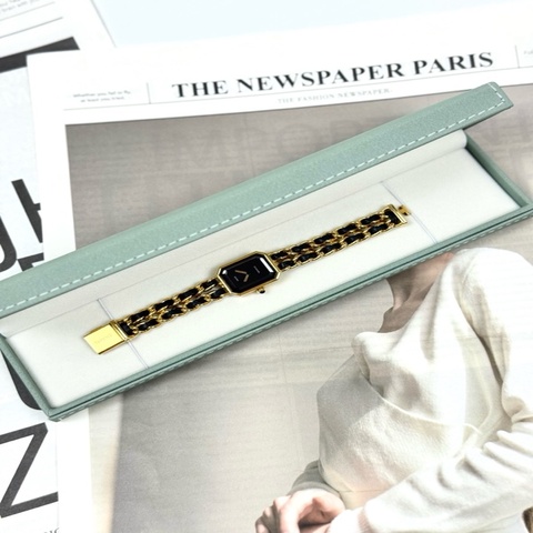 【97新 ✨ 全網最低價！】 ChanelChanel 方糖黑金錶 S碼（下單前先詢問庫存❗️❗️）