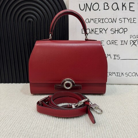 Moynat rejane bb 紅色 銀扣