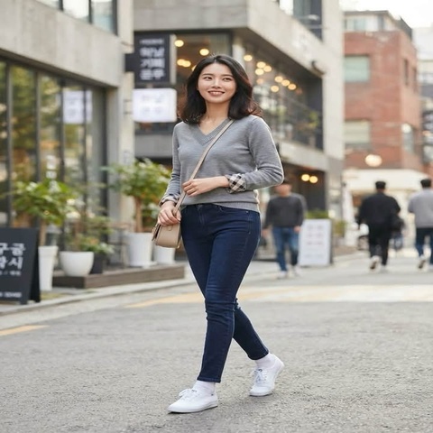 BURBERRY BRIT SKINNY 彈性緊身皮革字母牛仔長褲