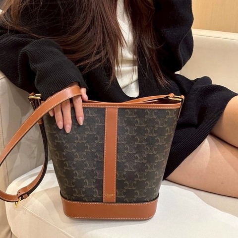 全新🤎✨#Celine #老花水桶 #中號 #塵袋購證