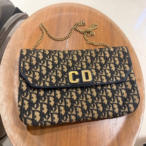 Christian Dior 老花 手拿包 側背包